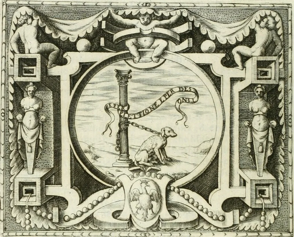 An illustration from Le imprese illustri, 1566, leaf 585