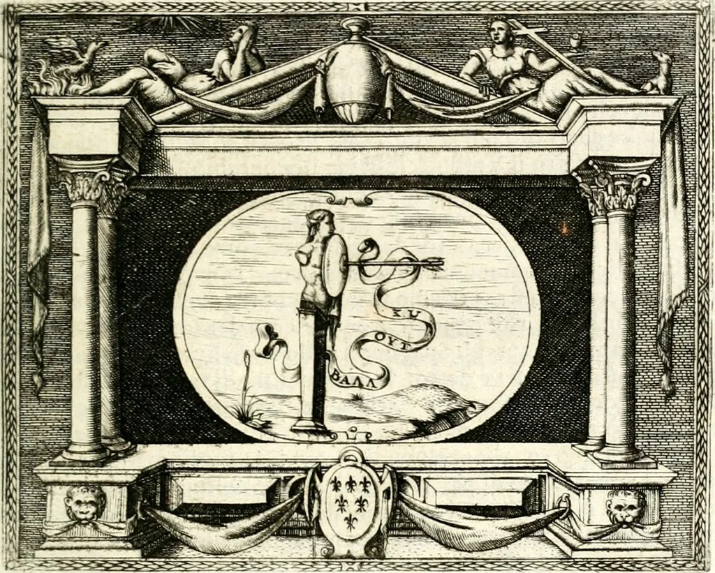 An illustration from Le imprese illustri, 1566, leaf 68