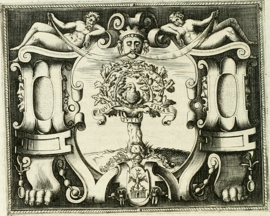 An illustration from Le imprese illustri, 1566, leaf 87