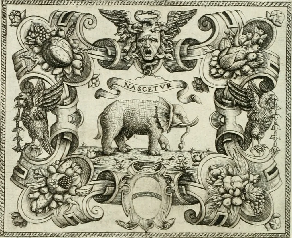 An illustration from Le imprese illustri, 1566, leaf 93