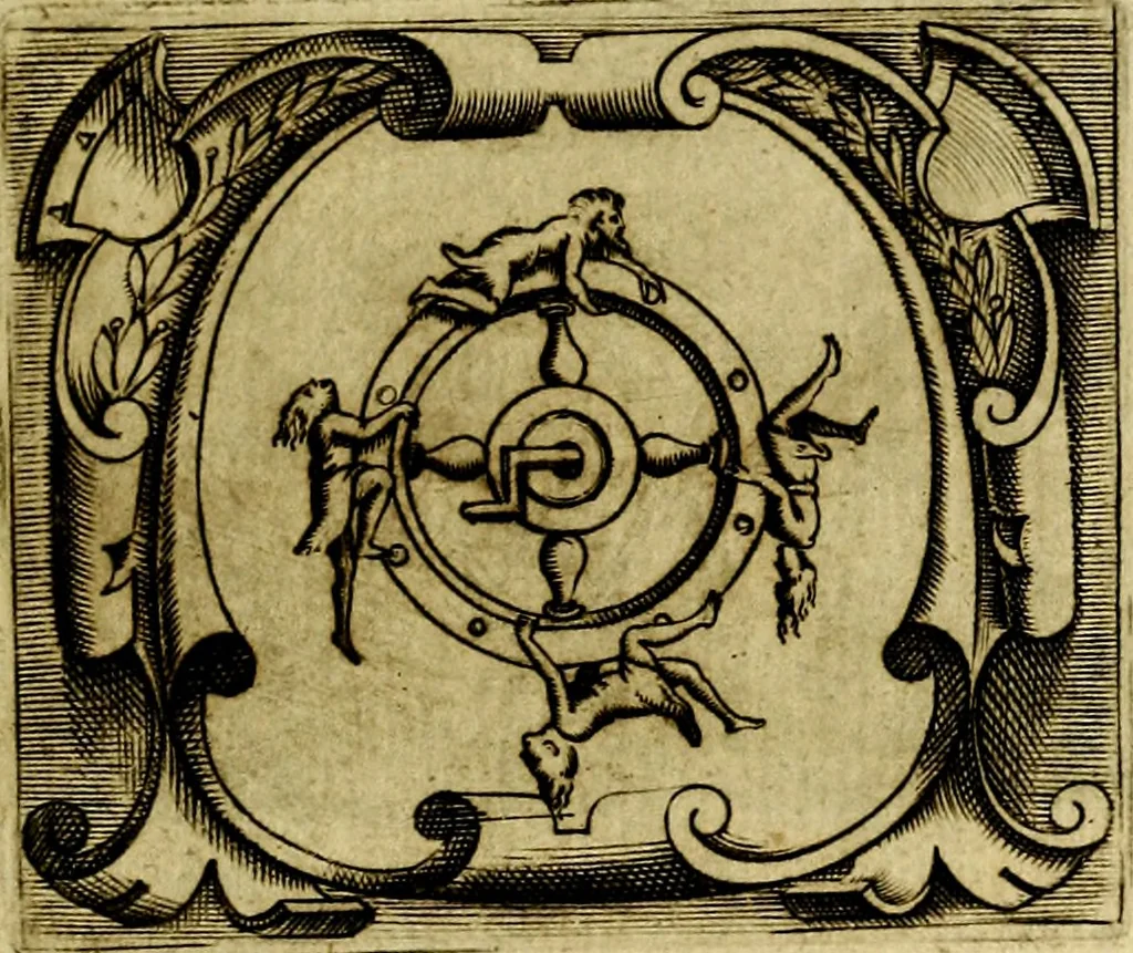 An illustration from Le imprese illustri del S.or Ieronimo Ruscelli., 1584, leaf 108
