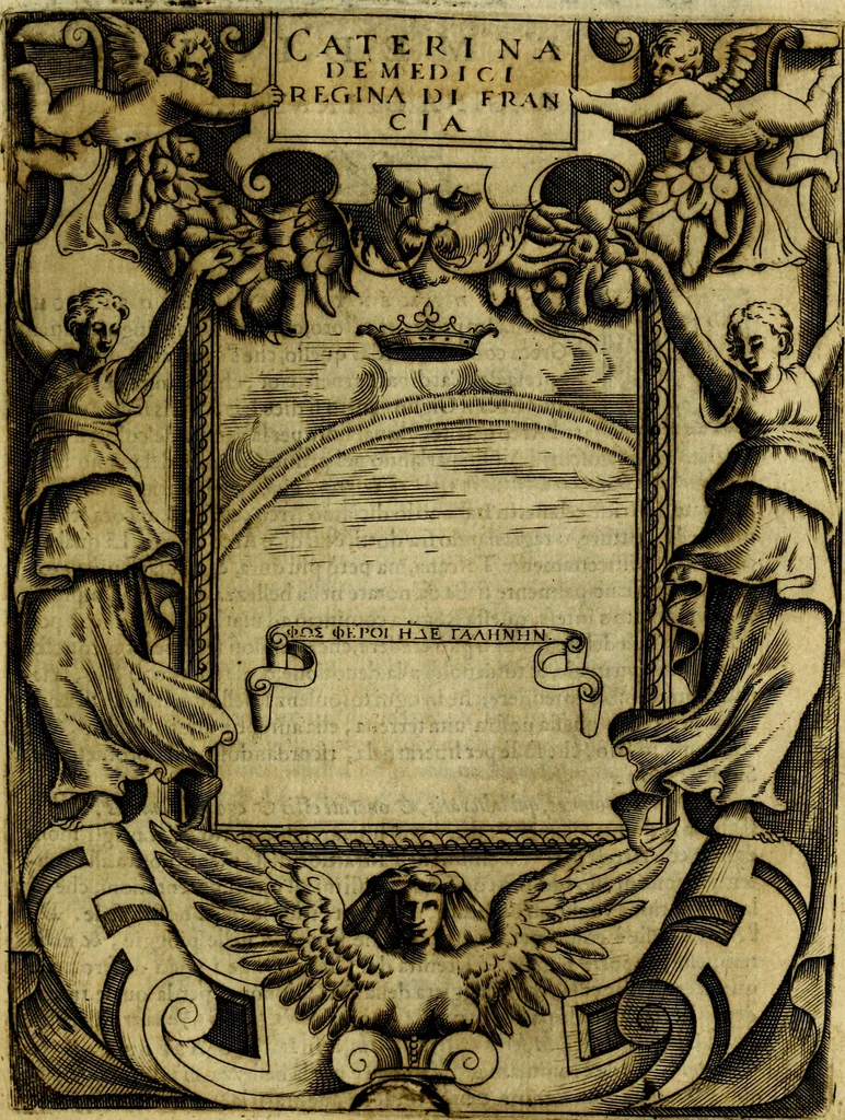 An illustration from Le imprese illustri del S.or Ieronimo Ruscelli., 1584, leaf 136