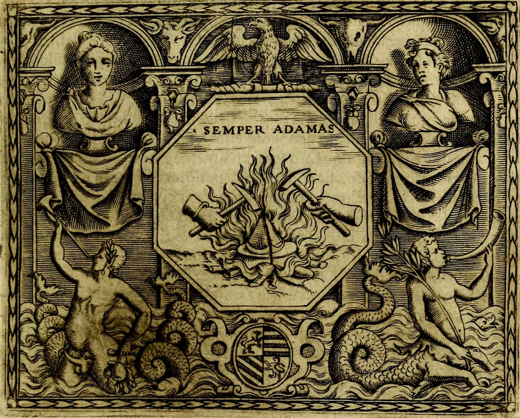 An illustration from Le imprese illustri del S.or Ieronimo Ruscelli., 1584, leaf 148