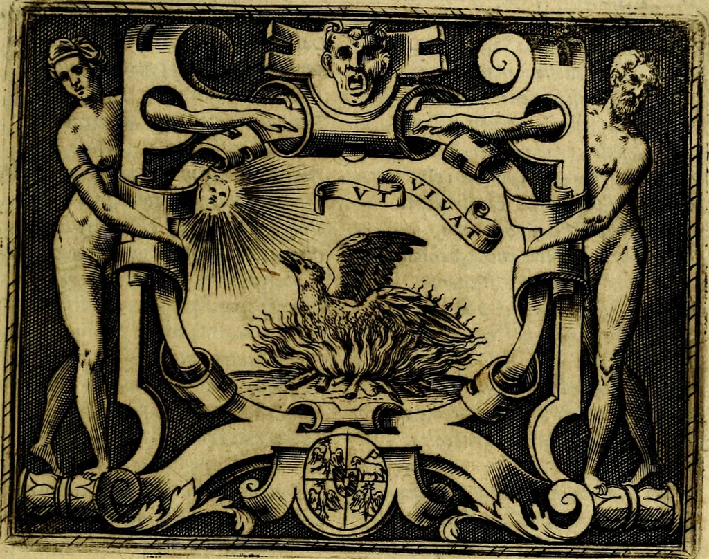 An illustration from Le imprese illustri del S.or Ieronimo Ruscelli., 1584, leaf 156