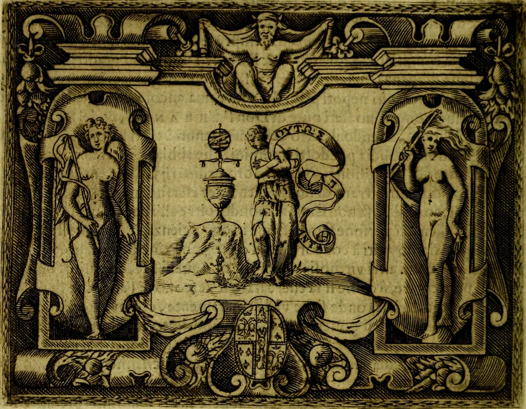 An illustration from Le imprese illustri del S.or Ieronimo Ruscelli., 1584, leaf 175