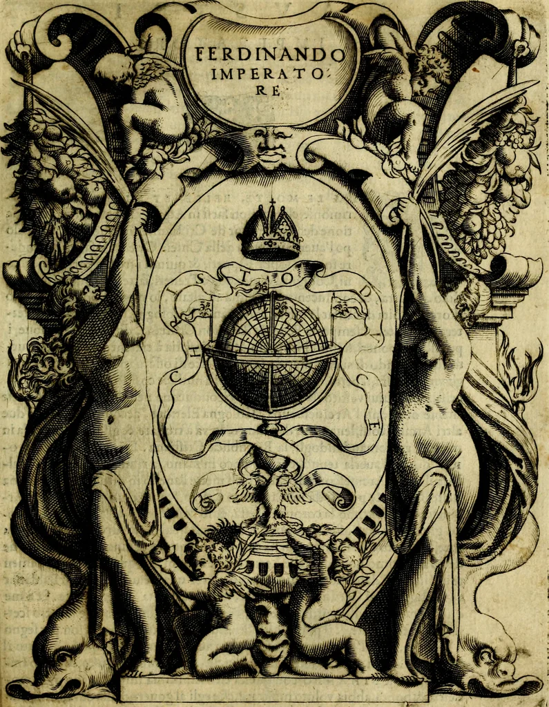 An illustration from Le imprese illustri del S.or Ieronimo Ruscelli., 1584, leaf 192