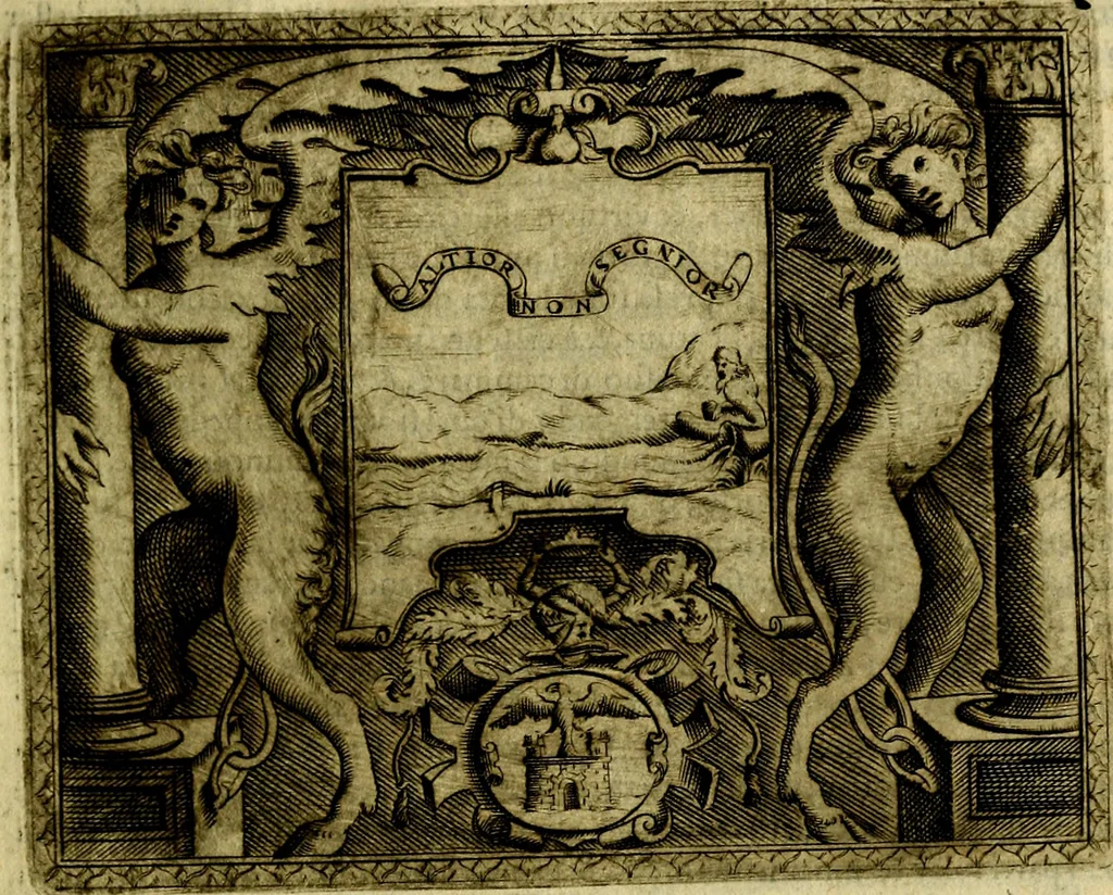 An illustration from Le imprese illustri del S.or Ieronimo Ruscelli., 1584, leaf 224