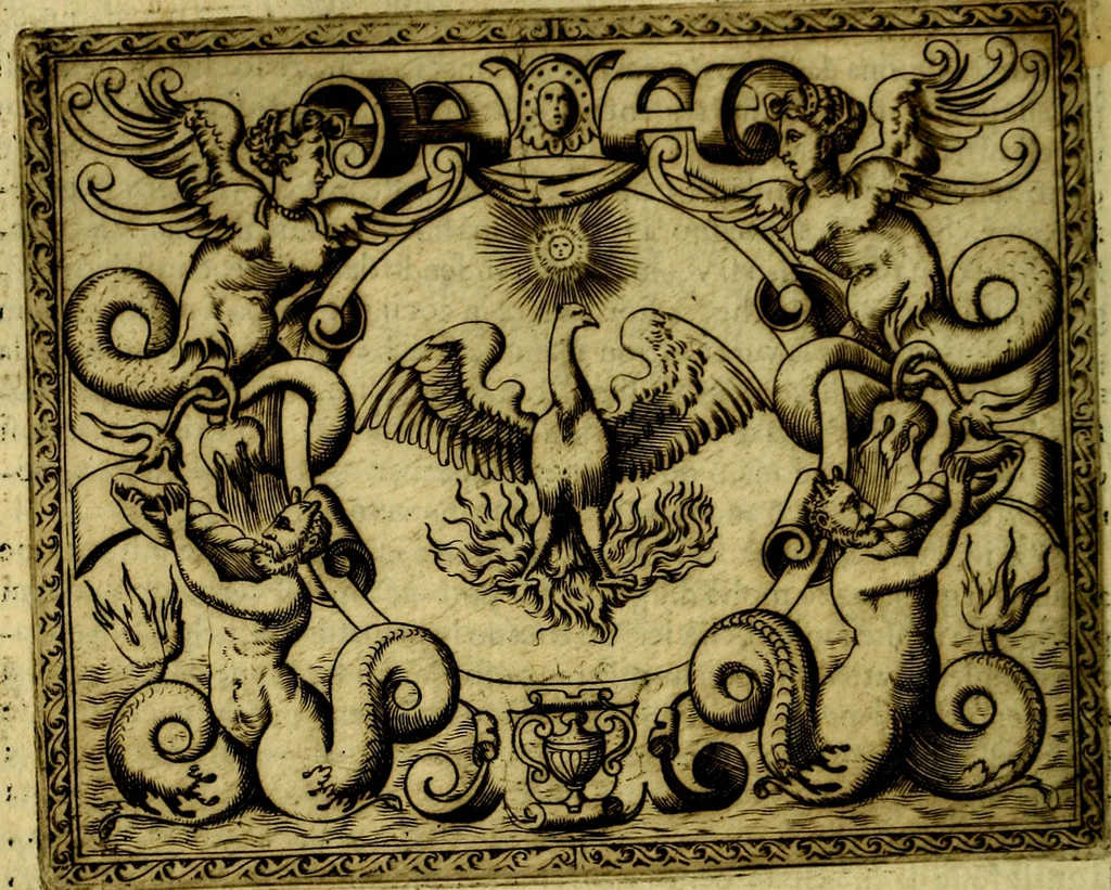 An illustration from Le imprese illustri del S.or Ieronimo Ruscelli., 1584, leaf 235