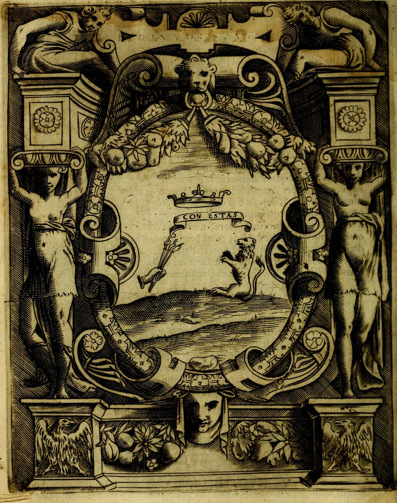 An illustration from Le imprese illustri del S.or Ieronimo Ruscelli., 1584, leaf 241