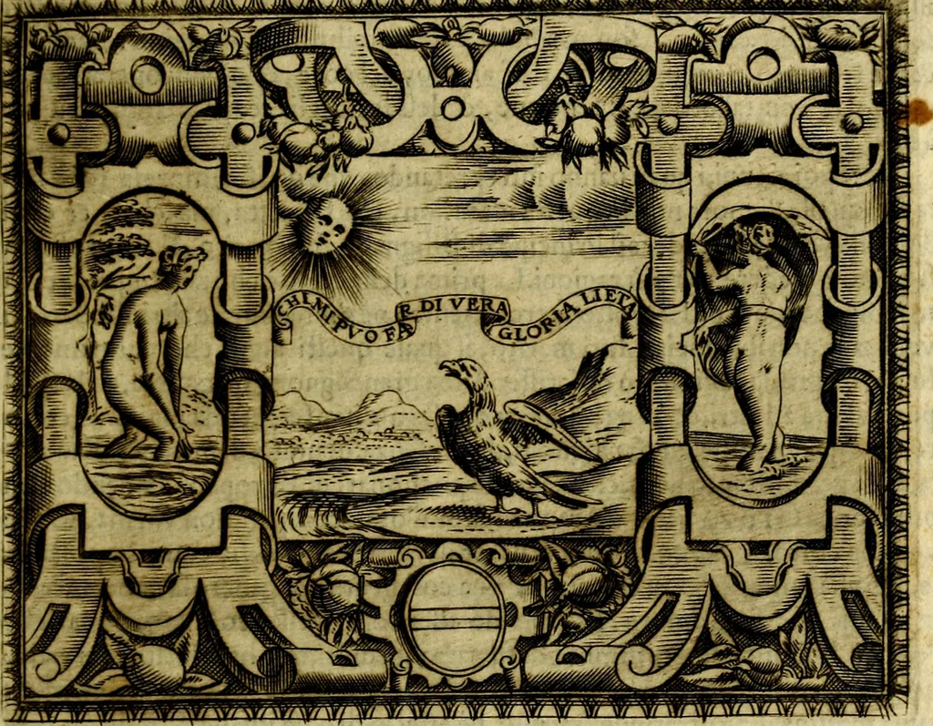 An illustration from Le imprese illustri del S.or Ieronimo Ruscelli., 1584, leaf 260