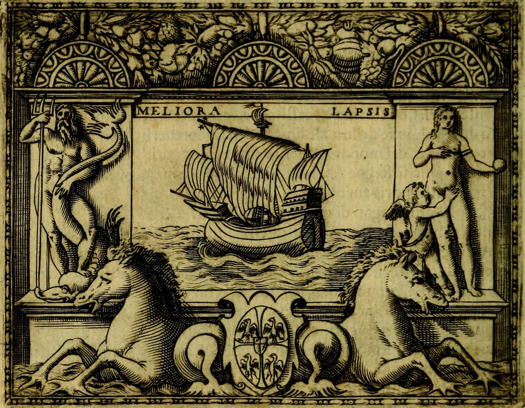 An illustration from Le imprese illustri del S.or Ieronimo Ruscelli., 1584, leaf 267