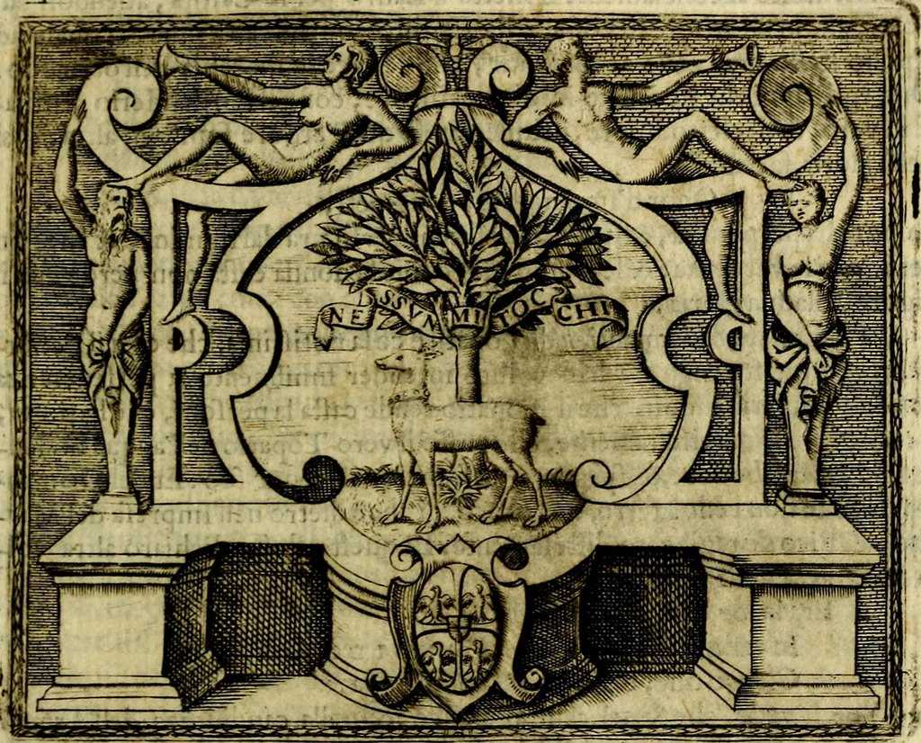 An illustration from Le imprese illustri del S.or Ieronimo Ruscelli., 1584, leaf 288
