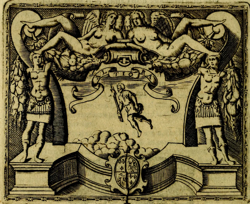 An illustration from Le imprese illustri del S.or Ieronimo Ruscelli., 1584, leaf 293