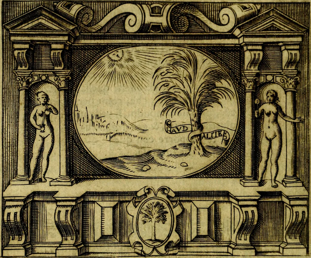 An illustration from Le imprese illustri del S.or Ieronimo Ruscelli., 1584, leaf 301