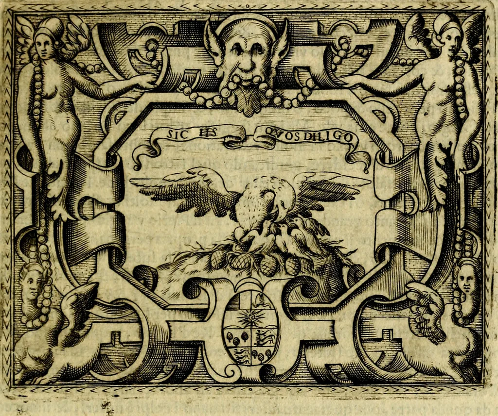 An illustration from Le imprese illustri del S.or Ieronimo Ruscelli., 1584, leaf 314