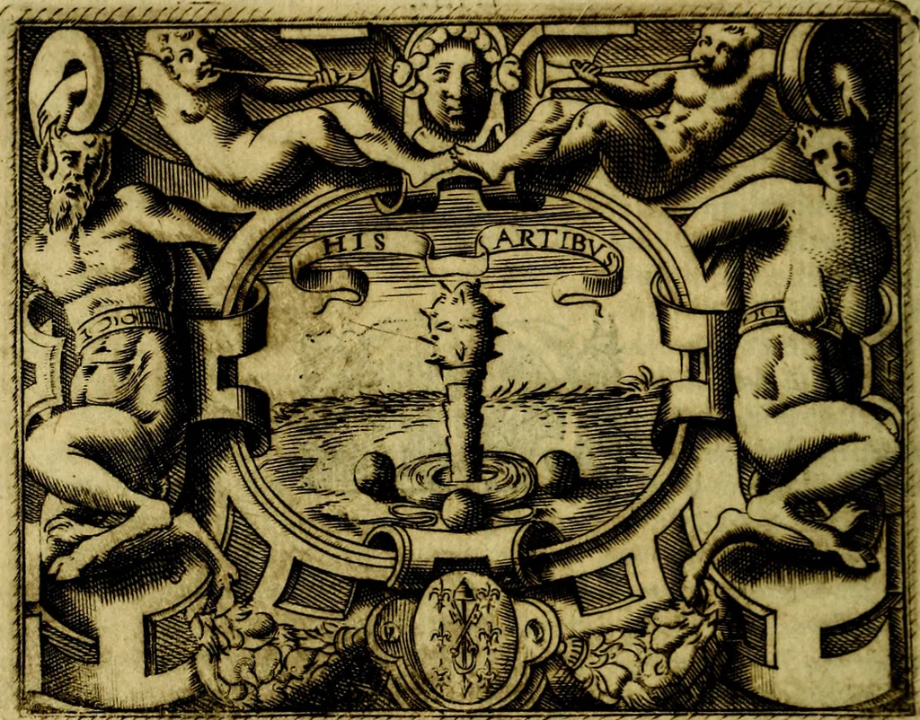 An illustration from Le imprese illustri del S.or Ieronimo Ruscelli., 1584, leaf 319