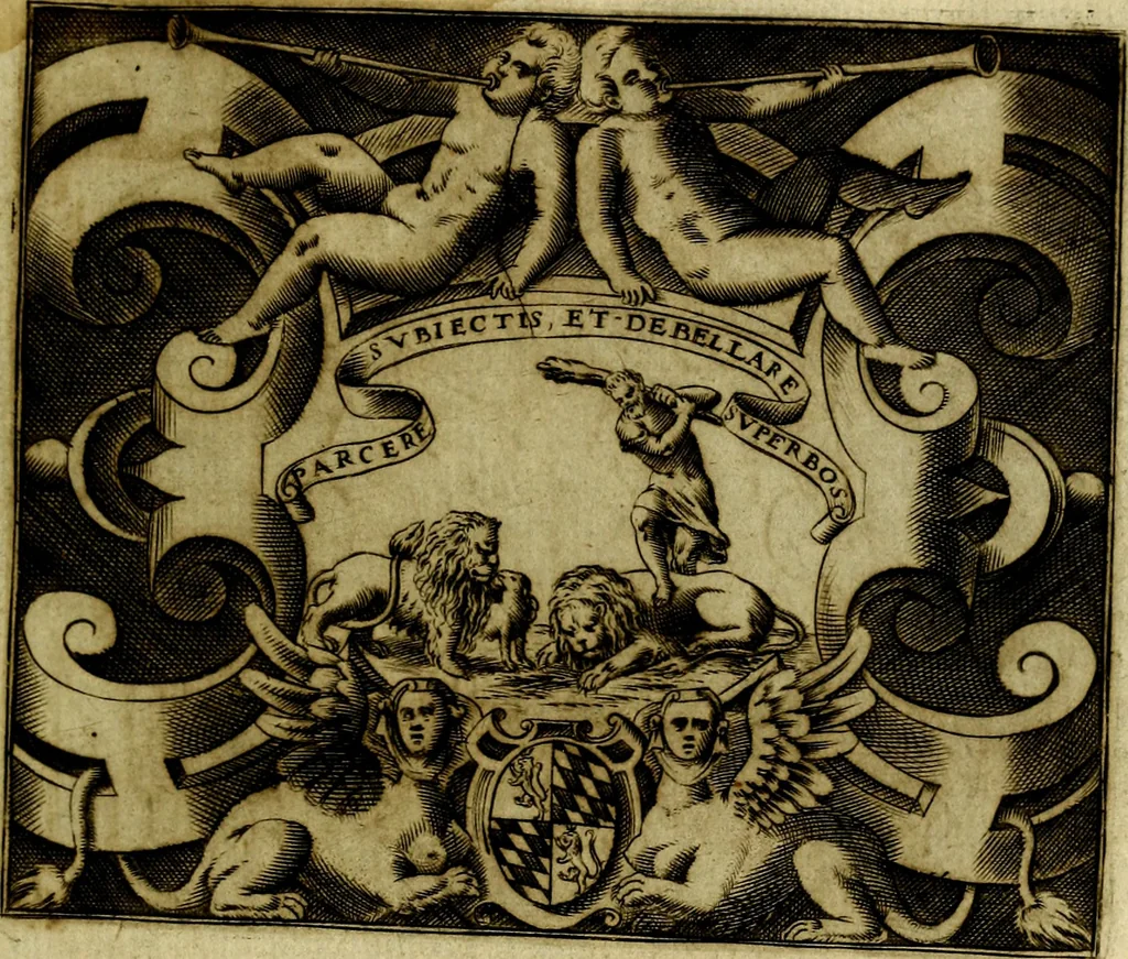 An illustration from Le imprese illustri del S.or Ieronimo Ruscelli., 1584, leaf 34