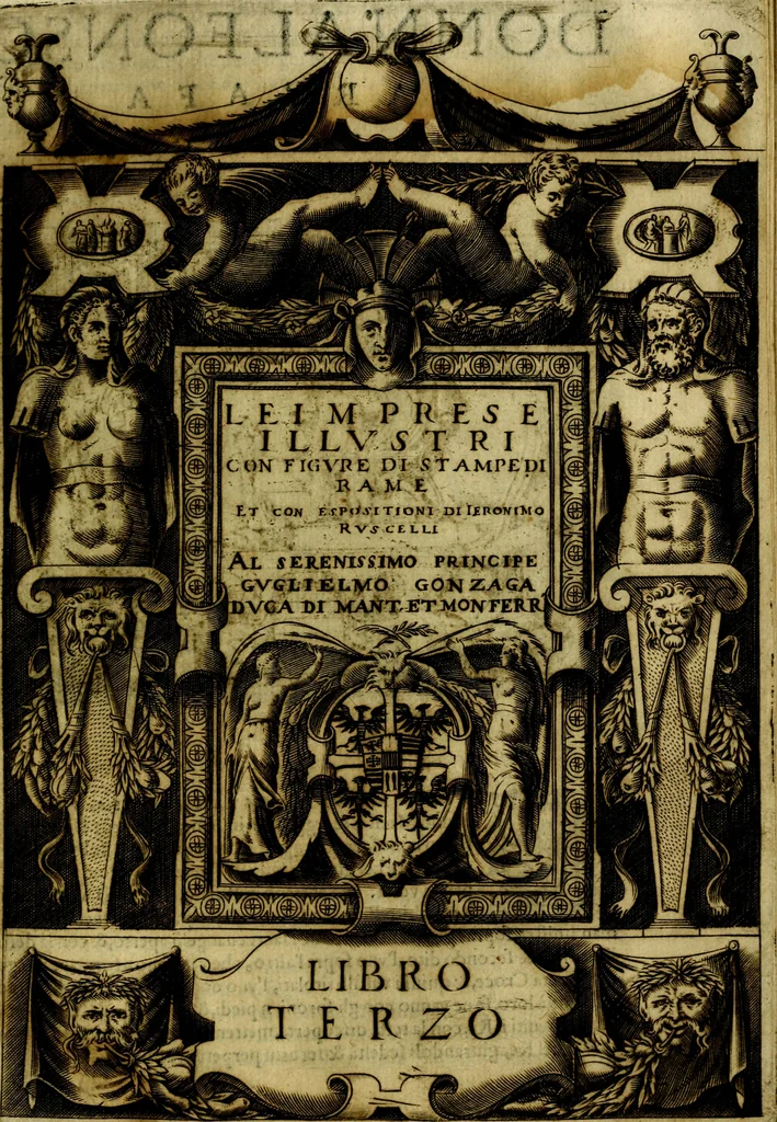 An illustration from Le imprese illustri del S.or Ieronimo Ruscelli., 1584, leaf 358