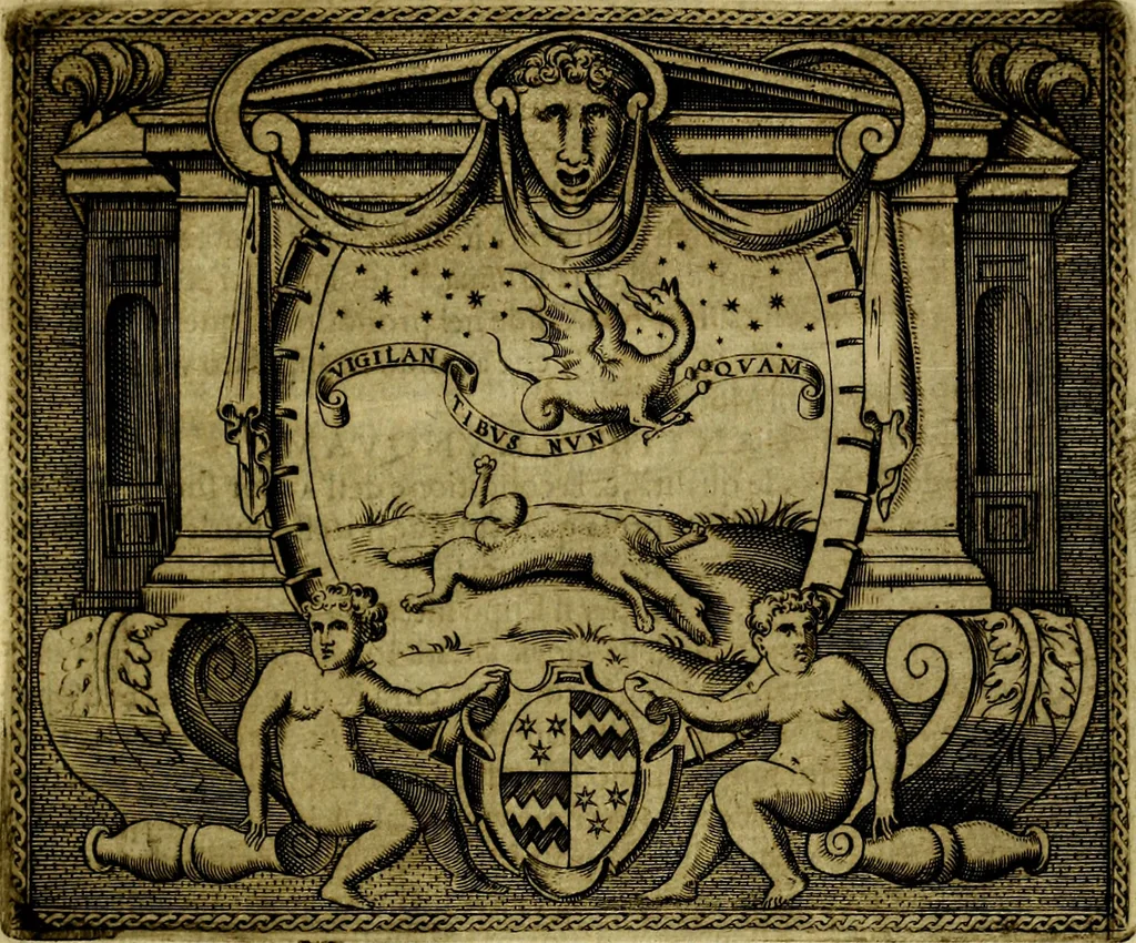 An illustration from Le imprese illustri del S.or Ieronimo Ruscelli., 1584, leaf 388