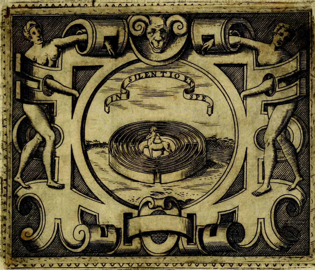 An illustration from Le imprese illustri del S.or Ieronimo Ruscelli., 1584, leaf 398