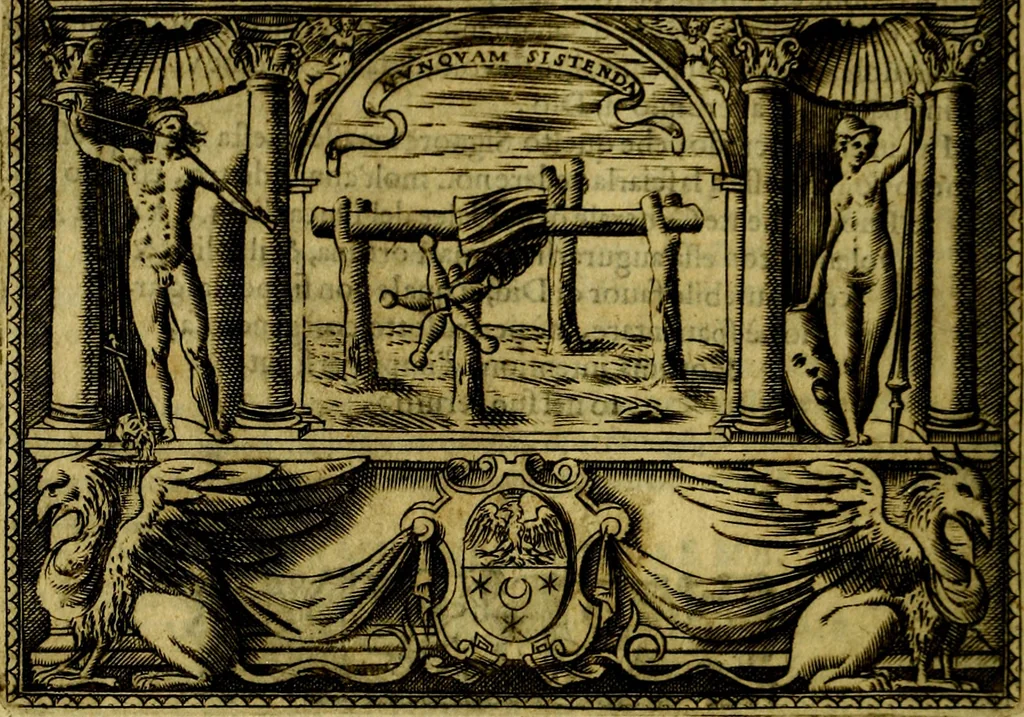An illustration from Le imprese illustri del S.or Ieronimo Ruscelli., 1584, leaf 431