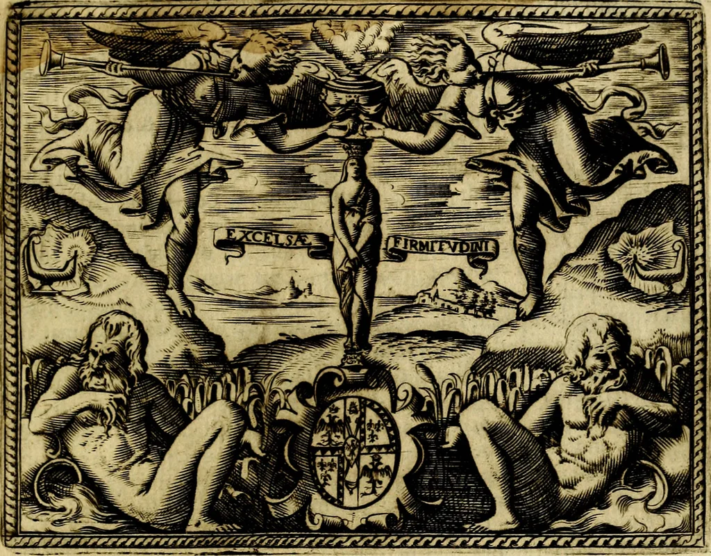 An illustration from Le imprese illustri del S.or Ieronimo Ruscelli., 1584, leaf 46