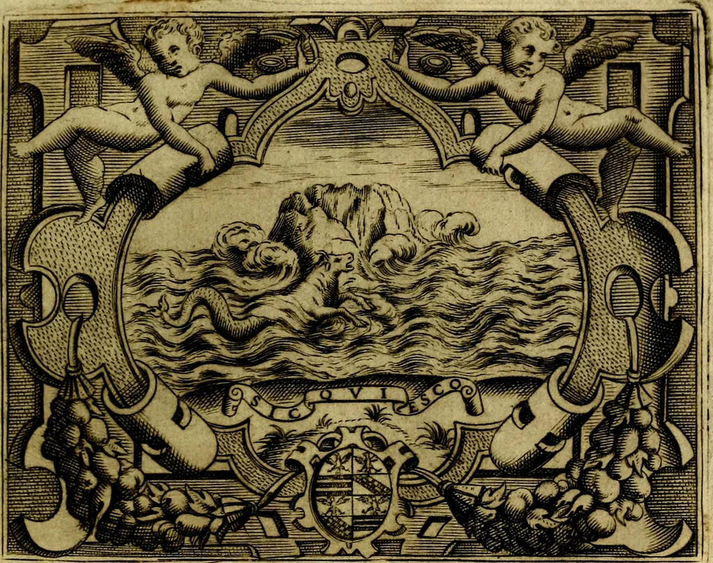 An illustration from Le imprese illustri del S.or Ieronimo Ruscelli., 1584, leaf 468
