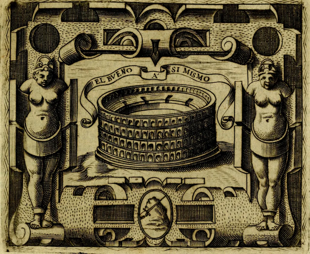 An illustration from Le imprese illustri del S.or Ieronimo Ruscelli., 1584, leaf 498