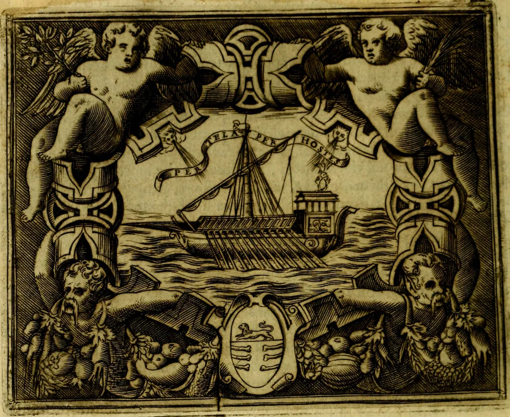An illustration from Le imprese illustri del S.or Ieronimo Ruscelli., 1584, leaf 501