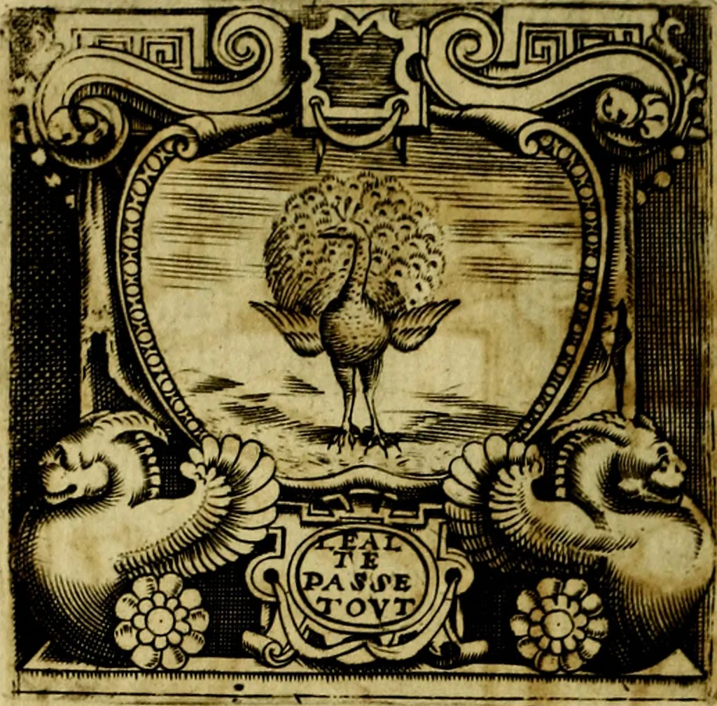 An illustration from Le imprese illustri del S.or Ieronimo Ruscelli., 1584, leaf 51