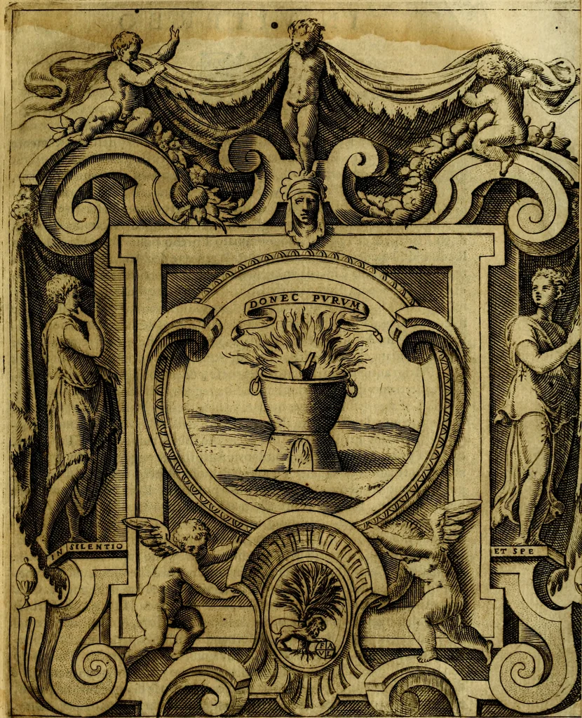 An illustration from Le imprese illustri del S.or Ieronimo Ruscelli., 1584, leaf 528