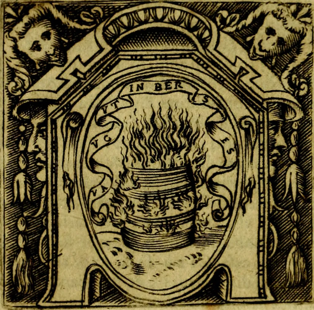 An illustration from Le imprese illustri del S.or Ieronimo Ruscelli., 1584, leaf 53