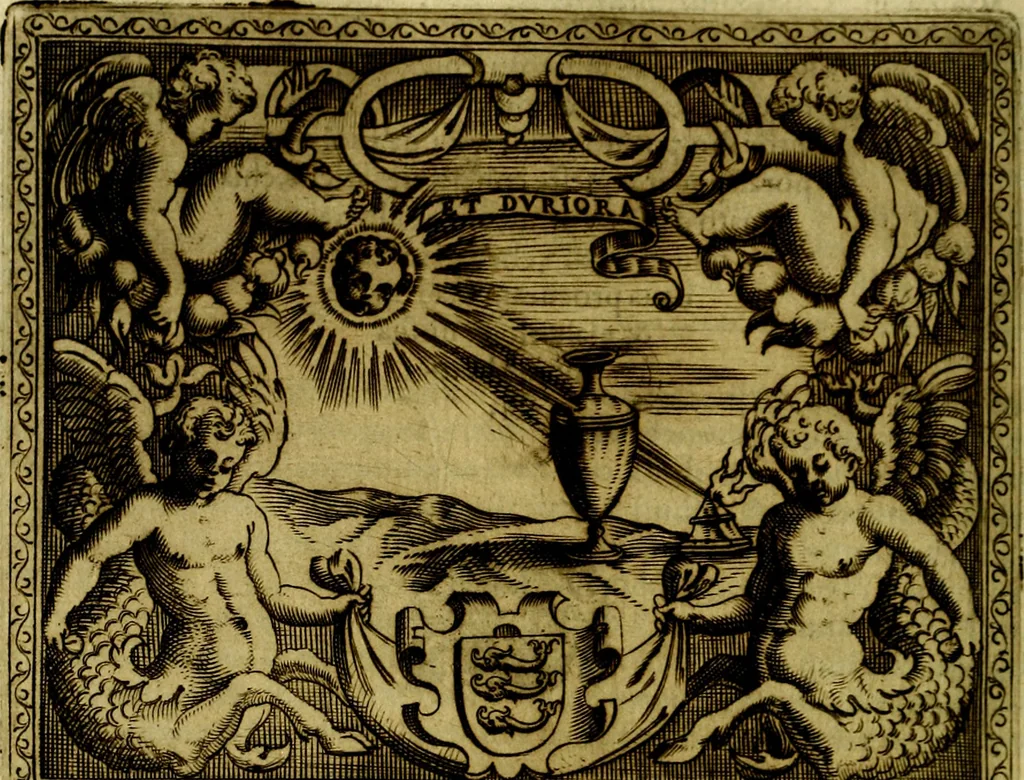 An illustration from Le imprese illustri del S.or Ieronimo Ruscelli., 1584, leaf 533