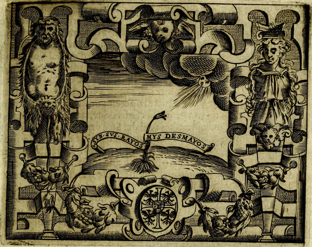 An illustration from Le imprese illustri del S.or Ieronimo Ruscelli., 1584, leaf 540