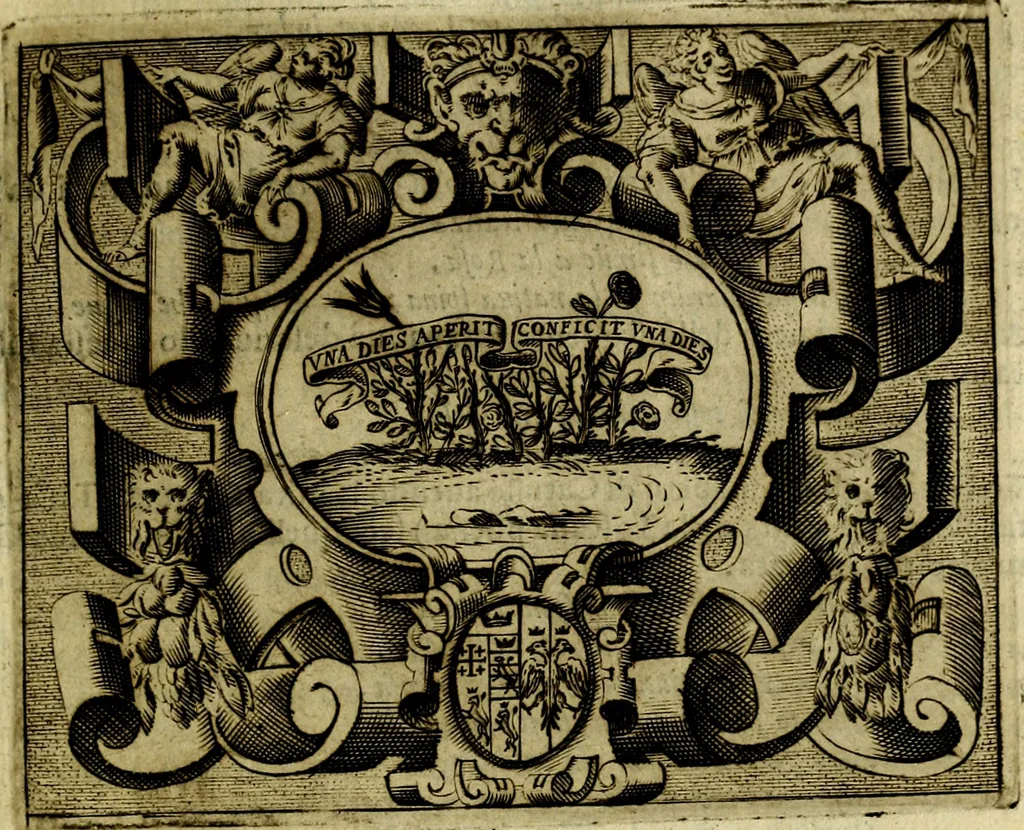 An illustration from Le imprese illustri del S.or Ieronimo Ruscelli., 1584, leaf 542