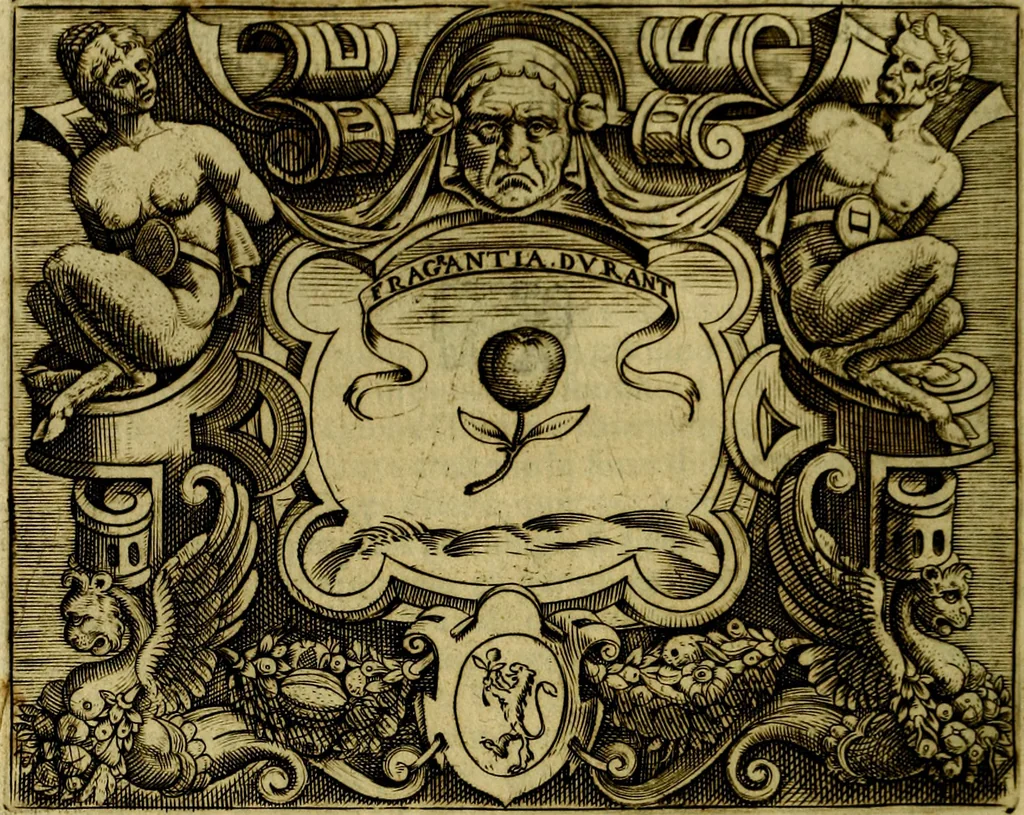 An illustration from Le imprese illustri del S.or Ieronimo Ruscelli., 1584, leaf 551