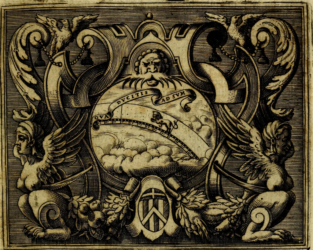 An illustration from Le imprese illustri del S.or Ieronimo Ruscelli., 1584, leaf 560