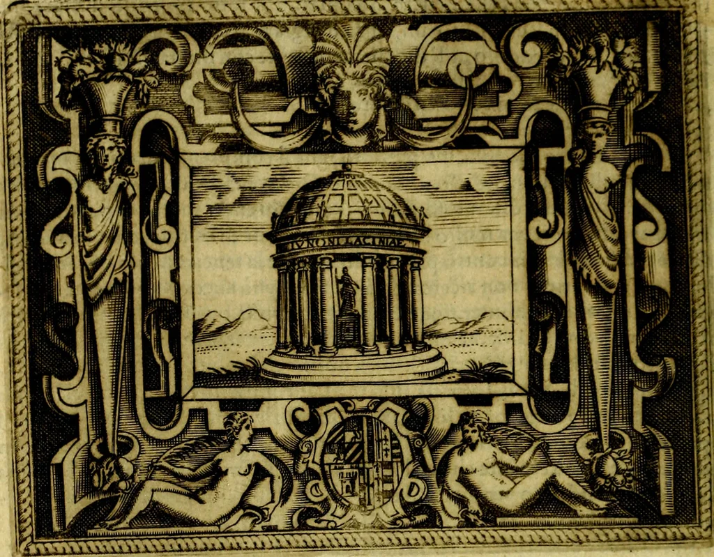 An illustration from Le imprese illustri del S.or Ieronimo Ruscelli., 1584, leaf 63