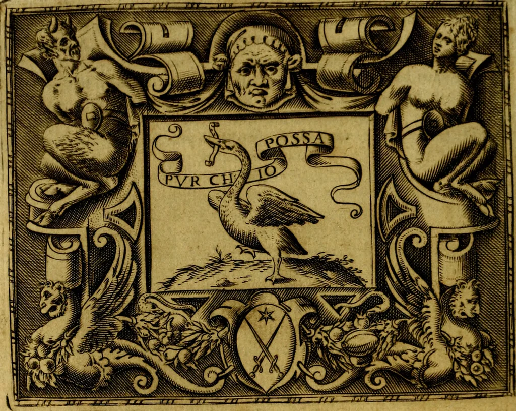 An illustration from Le imprese illustri del S.or Ieronimo Ruscelli., 1584, leaf 91