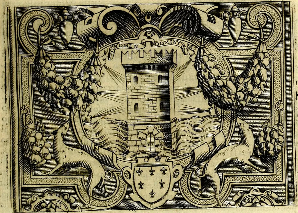 An illustration from Le imprese illustri del S.or Ieronimo Ruscelli., 1584, leaf 108