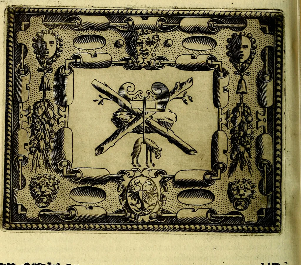 An illustration from Le imprese illustri del S.or Ieronimo Ruscelli., 1584, leaf 131