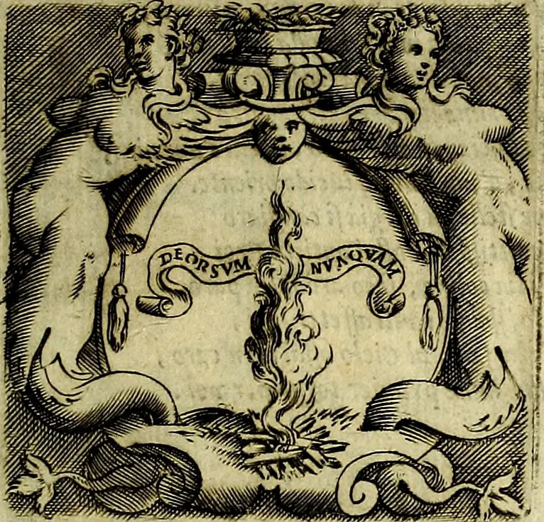 An illustration from Le imprese illustri del S.or Ieronimo Ruscelli., 1584, leaf 154