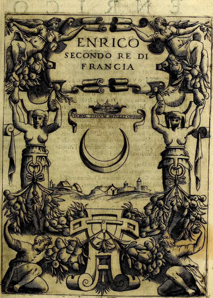 An illustration from Le imprese illustri del S.or Ieronimo Ruscelli., 1584, leaf 176