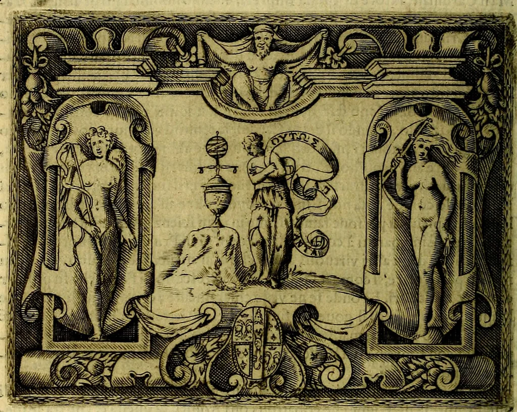 An illustration from Le imprese illustri del S.or Ieronimo Ruscelli., 1584, leaf 189