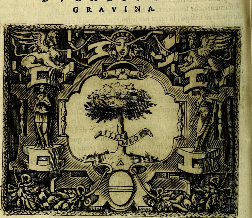 An illustration from Le imprese illustri del S.or Ieronimo Ruscelli., 1584, leaf 203