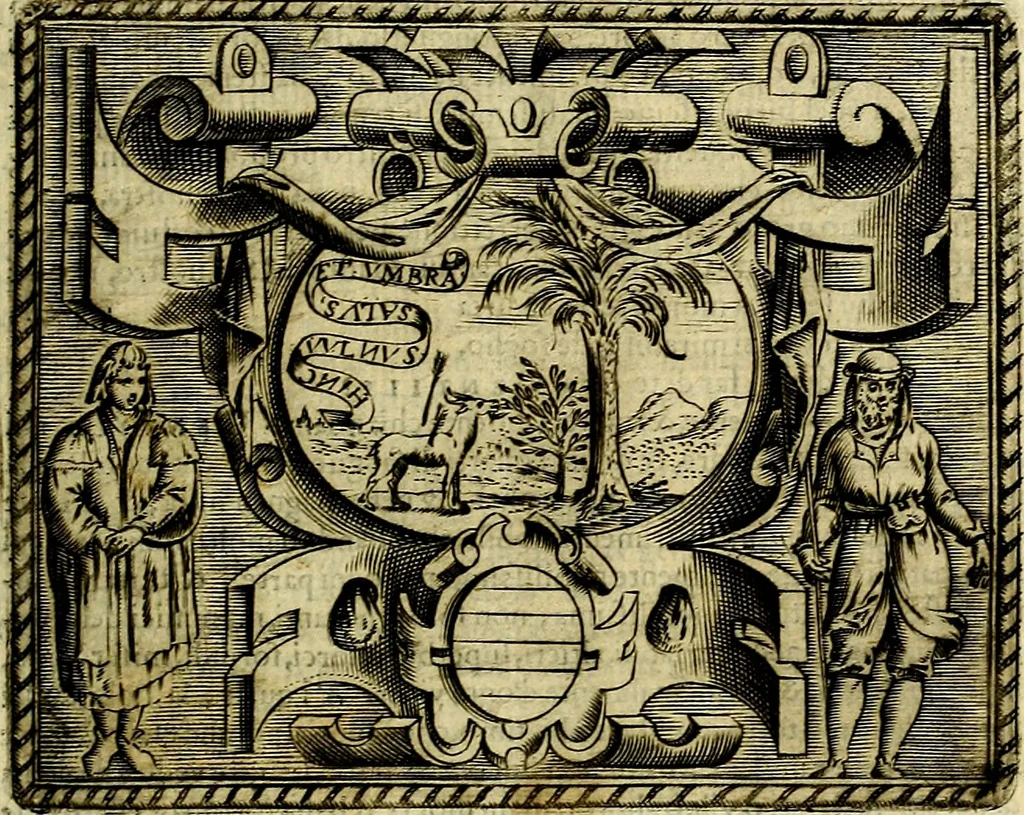 An illustration from Le imprese illustri del S.or Ieronimo Ruscelli., 1584, leaf 212
