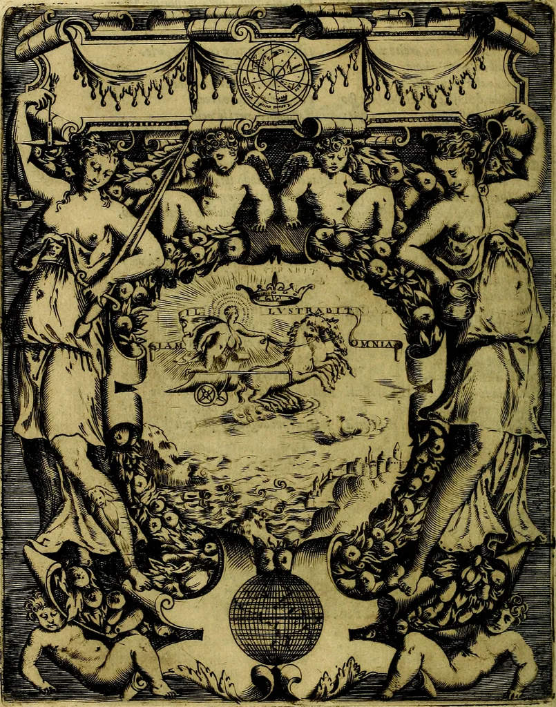 An illustration from Le imprese illustri del S.or Ieronimo Ruscelli., 1584, leaf 223
