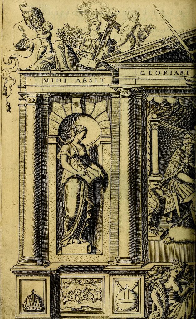An illustration from Le imprese illustri del S.or Ieronimo Ruscelli., 1584, leaf 229