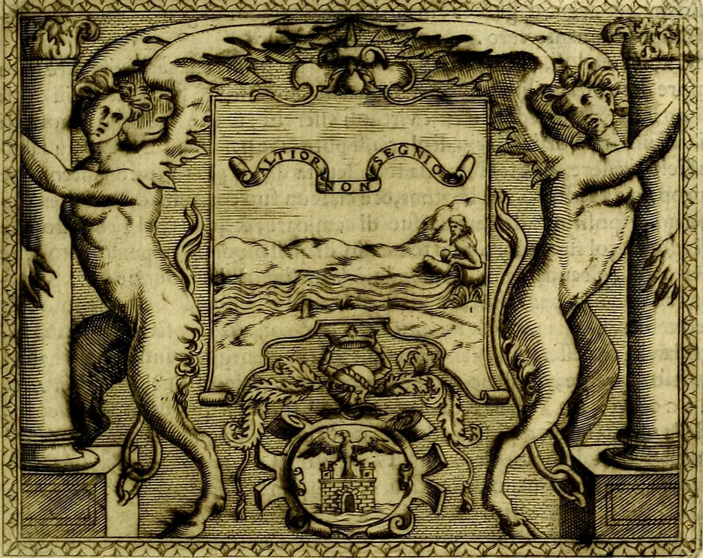 An illustration from Le imprese illustri del S.or Ieronimo Ruscelli., 1584, leaf 238