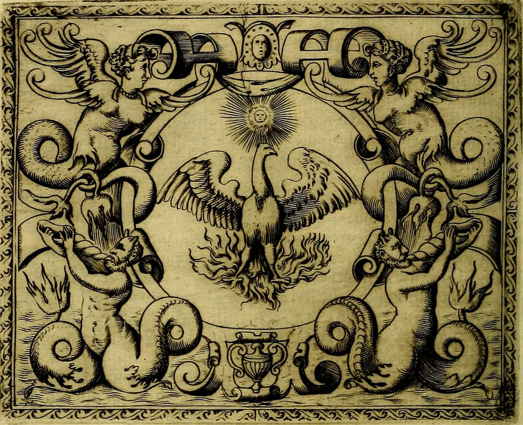 An illustration from Le imprese illustri del S.or Ieronimo Ruscelli., 1584, leaf 253
